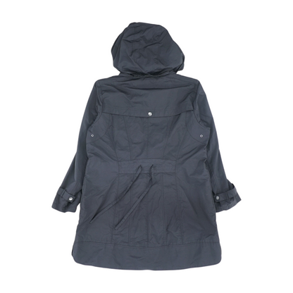 Black Solid Rain Jacket