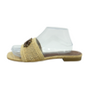 Samkhai Beige Flat Sandals – Image 1