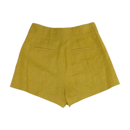 Mustard Solid Chino Shorts