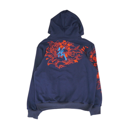 Navy Graphic Hoodie Pullover