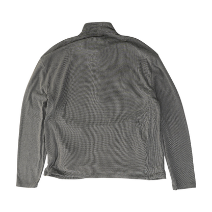 Gray Check 1/4 Zip Pullover
