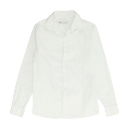 White Long Sleeve Button Down