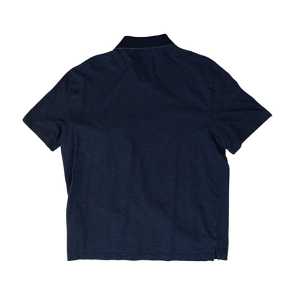 Navy Solid Short Sleeve Polo