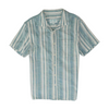 Blue Striped Short Sleeve Button Down