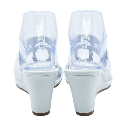 White Wedge Heels