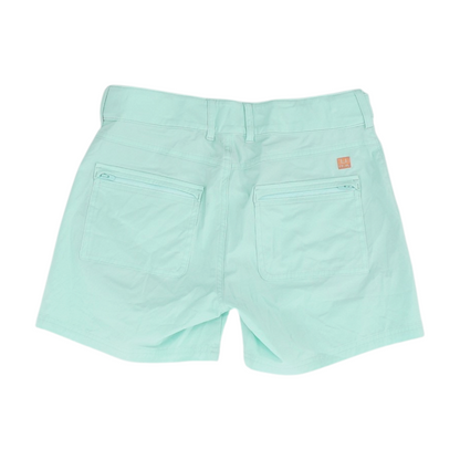 Green Solid Chino Shorts