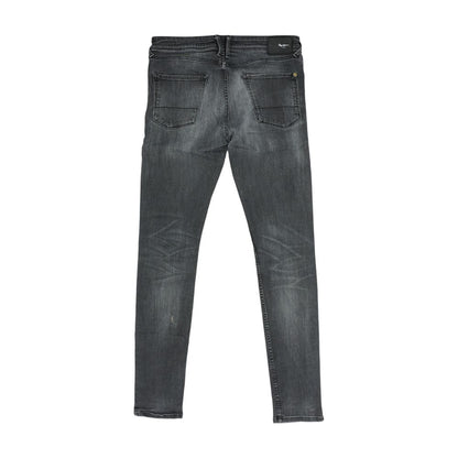Gray Low Rise Skinny Leg Jeans