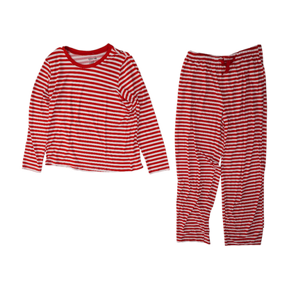 Red Striped Pajama Set