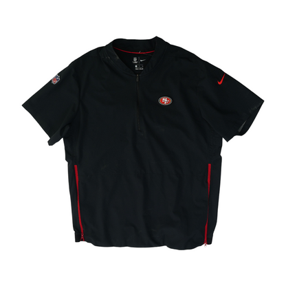 Beige San Francisco 49ers Solid 1/4 Zip Pullover