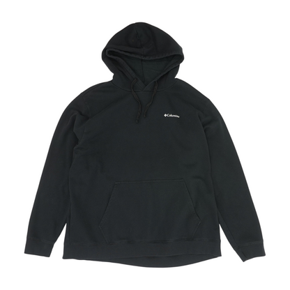 Black Solid Hoodie Pullover