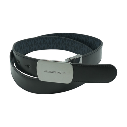 Black Reversible Faux Leather Belt