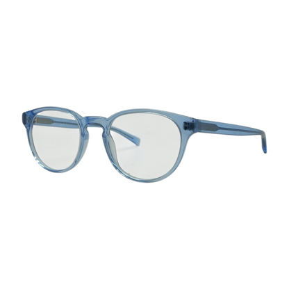 Blue Round Prescription Eyewear