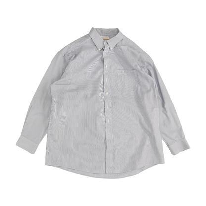 Blue Striped Long Sleeve Button Down