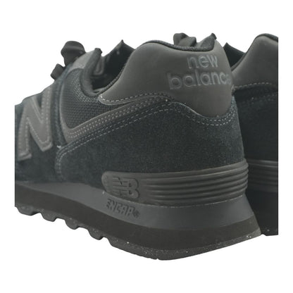 574 Black Low Top Athletic Shoes