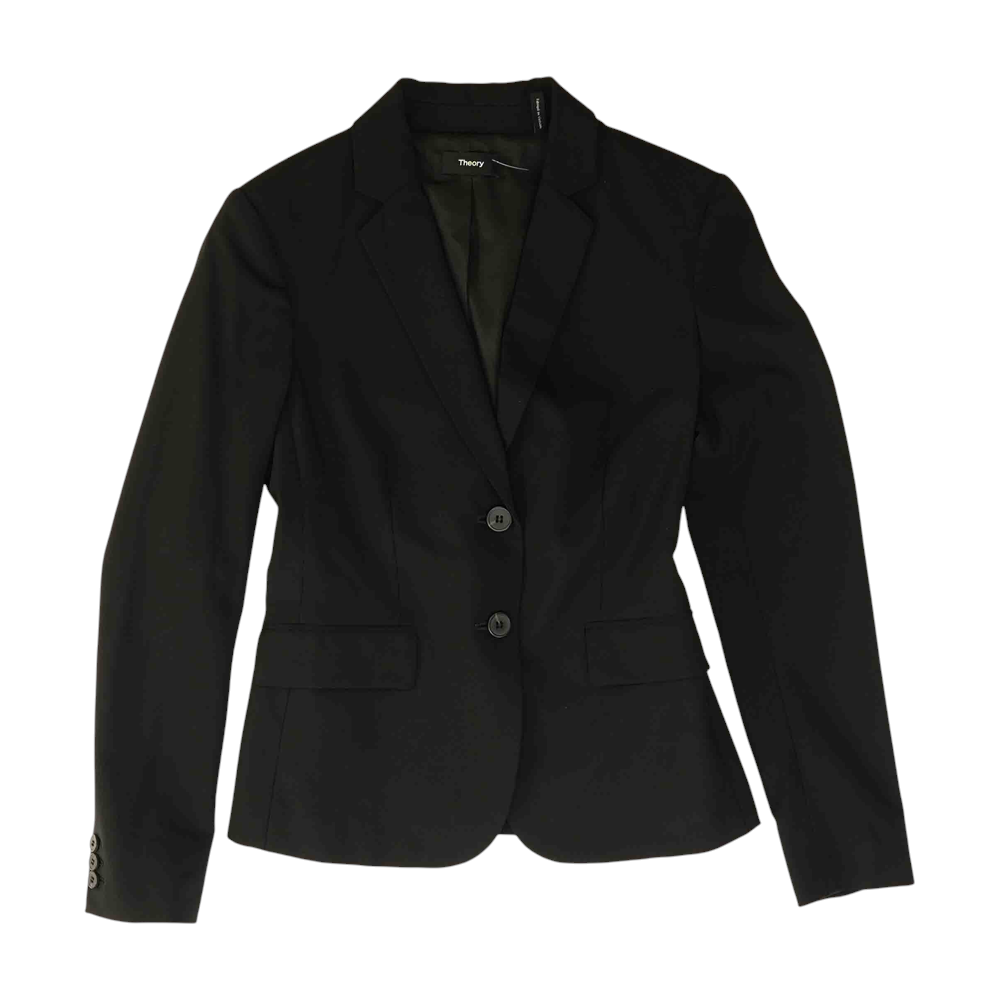 Black Solid Blazer