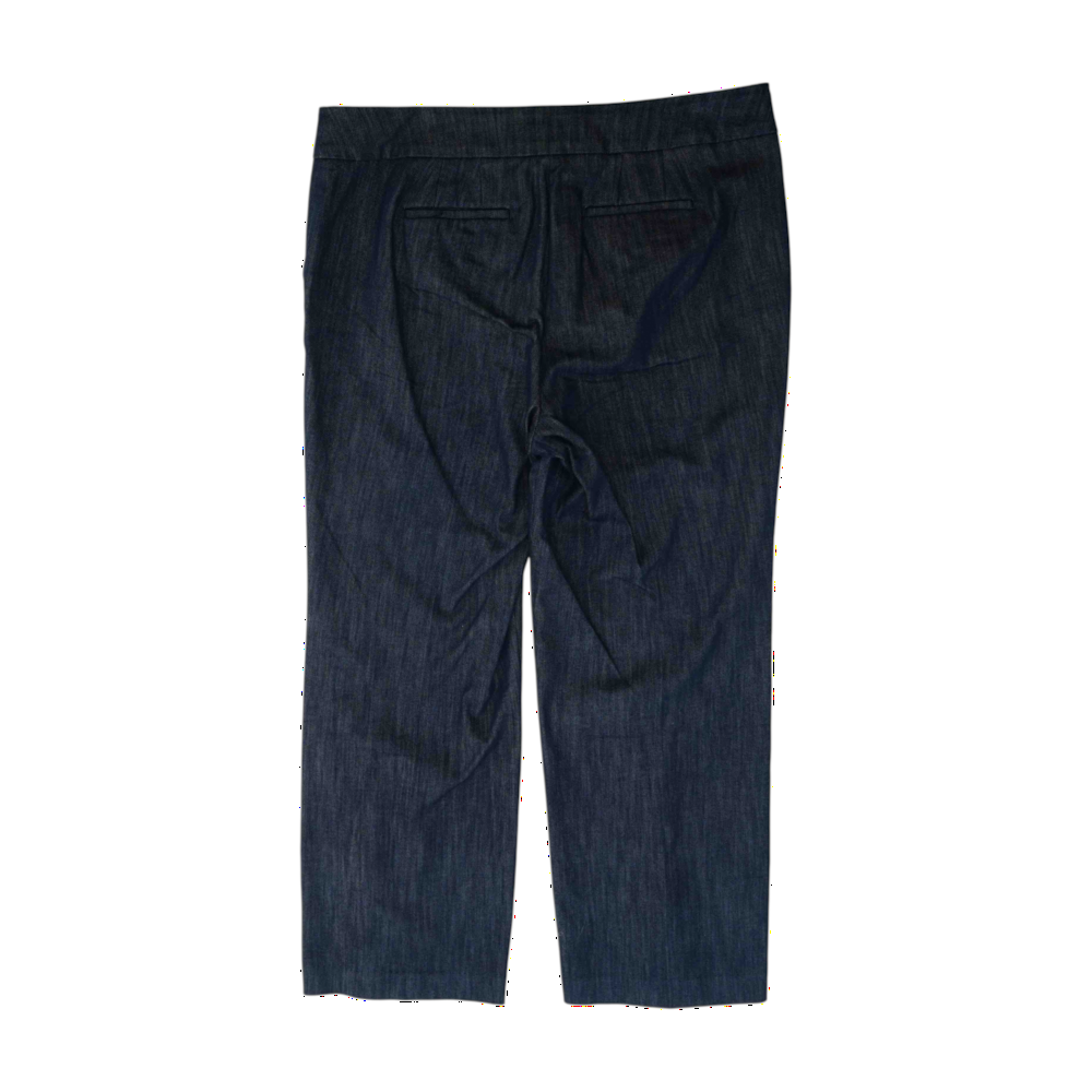 Blue Plus Size Regular Pants