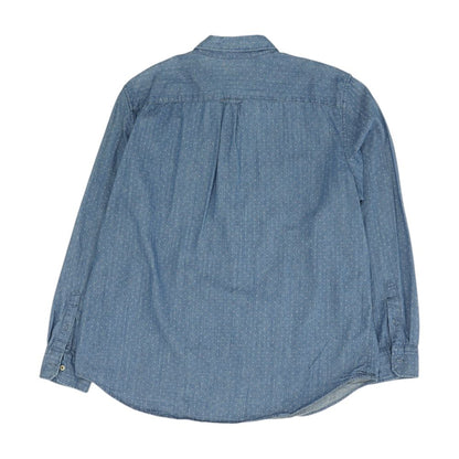 Blue Misc Long Sleeve Button Down