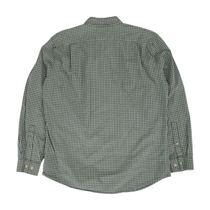 Green Check Long Sleeve Button Down