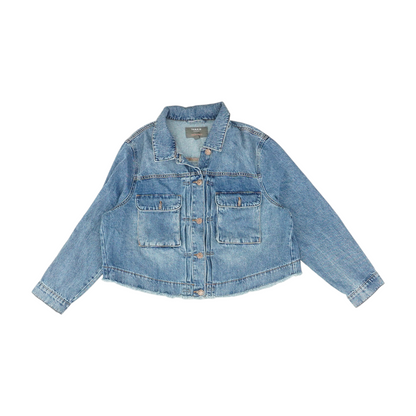 Blue Plus Solid Denim Jacket