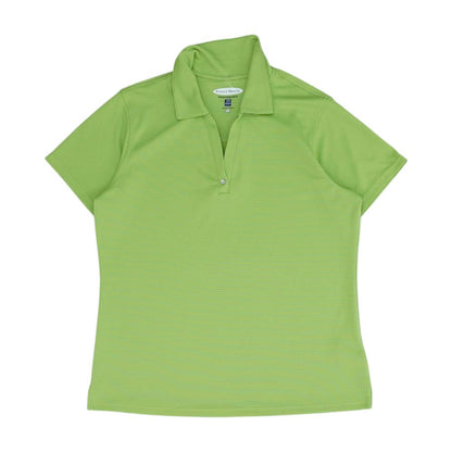 Green Polo Knit Top