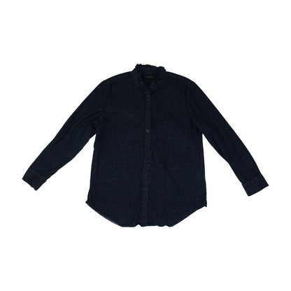 Blue Petite Button Down