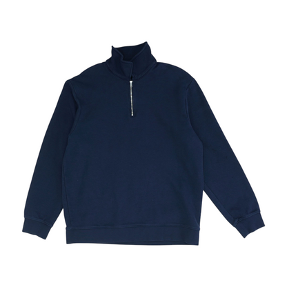 Navy Solid 1/4 Zip Pullover