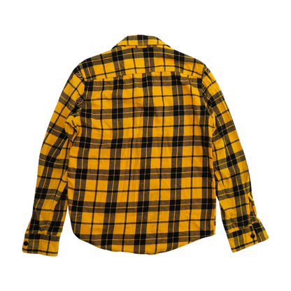 Yellow Plaid Flannel Button Down