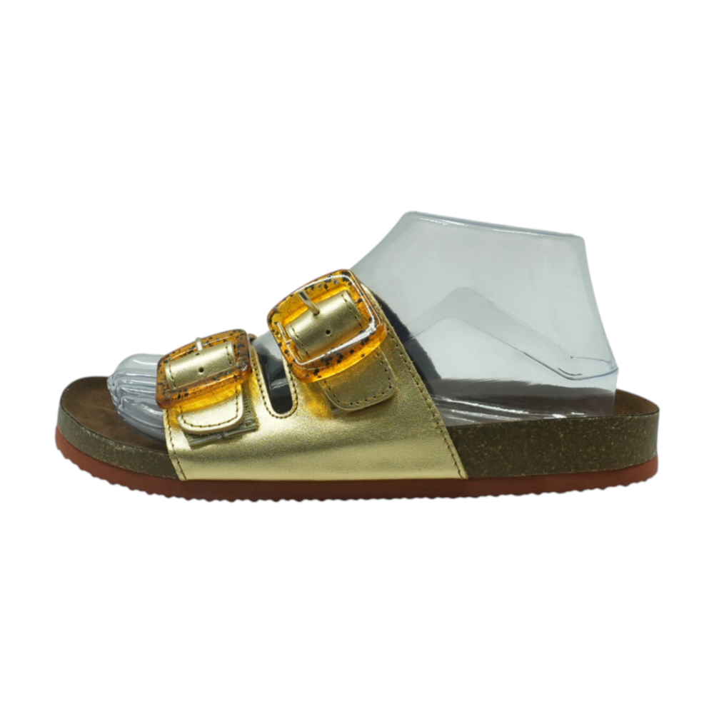 Gold Flat Sandals