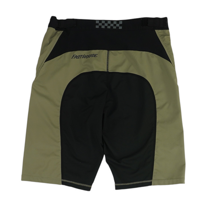 Green Color Block Active Shorts