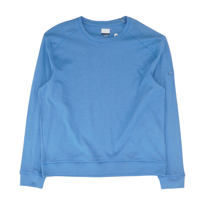 Blue Solid Sweatshirt Pullover