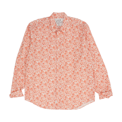 Coral Floral Button Down