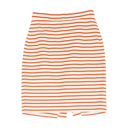 White Striped Mini Skirt