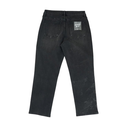 Black Mid Rise Regular Jeans