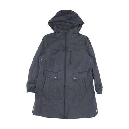 Black Solid Rain Jacket