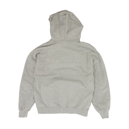 Gray Solid Hoodie Pullover