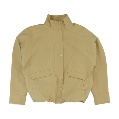 Beige Solid Jacket