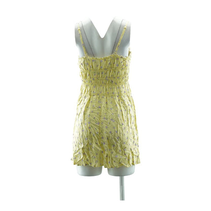 Yellow Floral Mini Dress