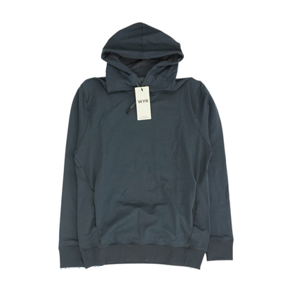 Gray Solid Hoodie Pullover