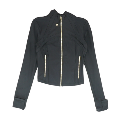 Black Solid Active Jacket