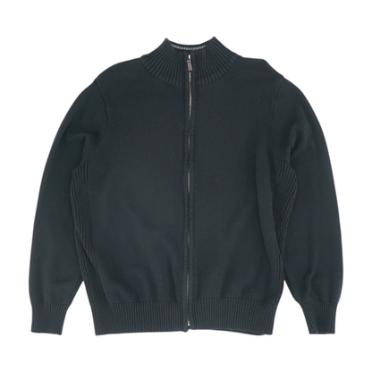 Black Solid Cardigan Sweater
