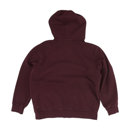 Maroon Solid Hoodie Pullover
