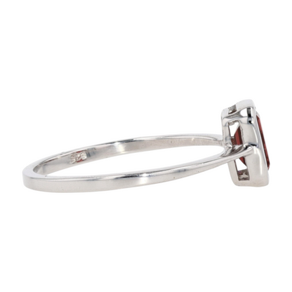3/4 ctw Sterling Silver Garnet Fashion Ring