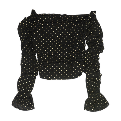 Black Polka Dot Blouse