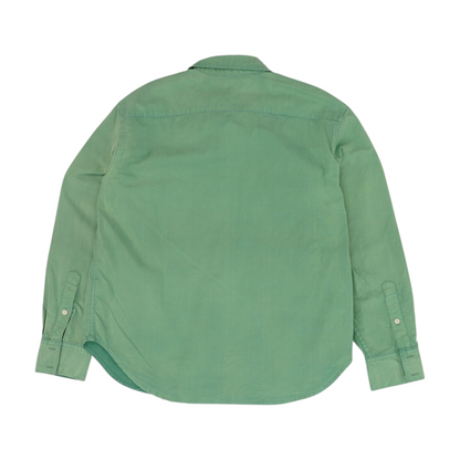 Green Button Down