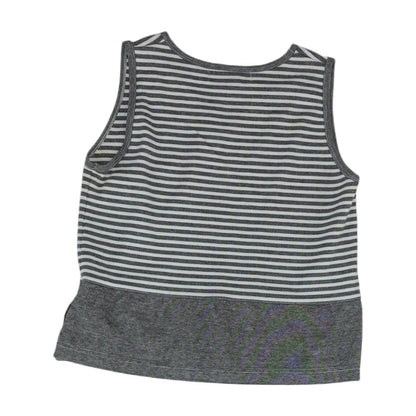 Vintage Gray 1990's-2000's Knit Sleeveless Blouse