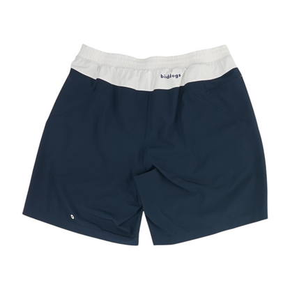 Navy Color Block Active Shorts