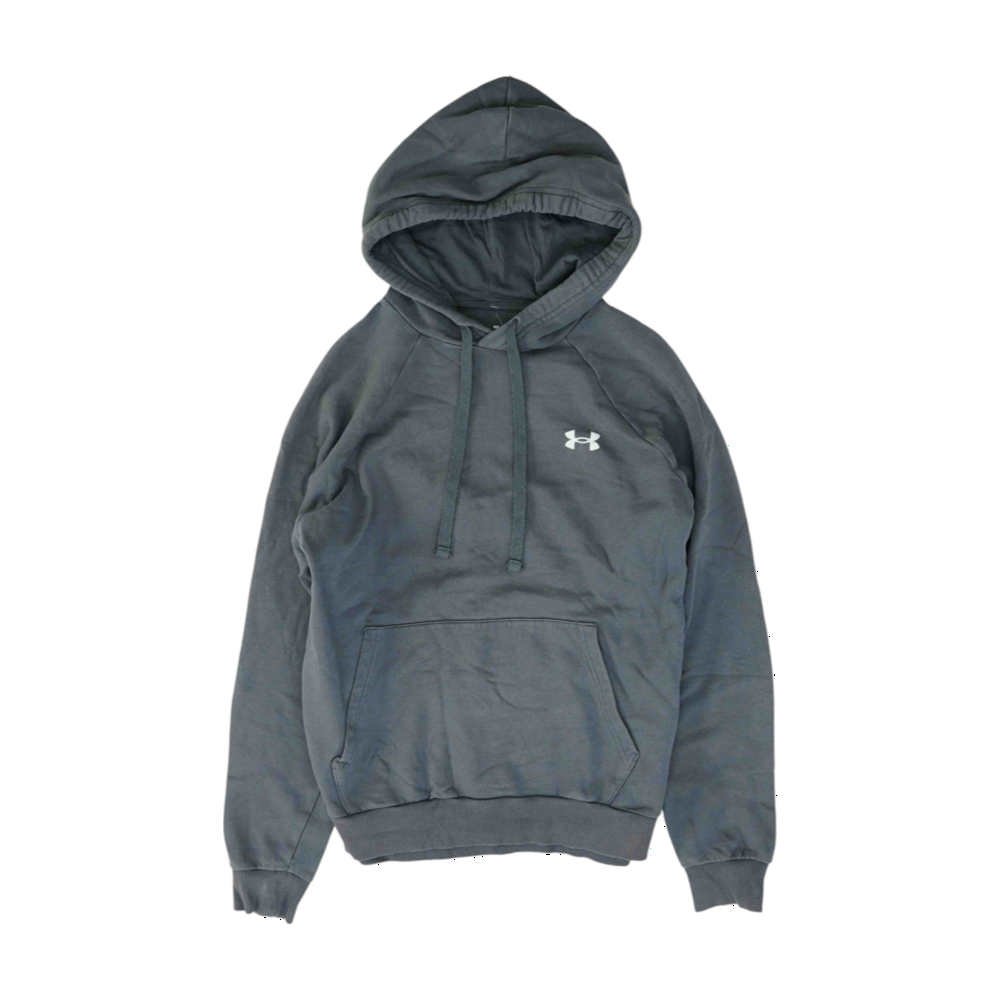 Gray Solid Hoodie Pullover