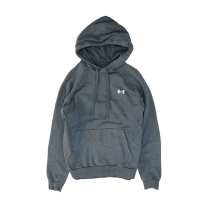 Gray Solid Hoodie Pullover