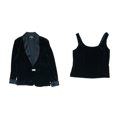 Black Solid Blazer