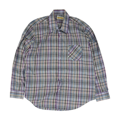 Multi Plaid Long Sleeve Button Down